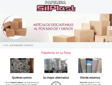 Tablet Screenshot of papelerasilplast.com